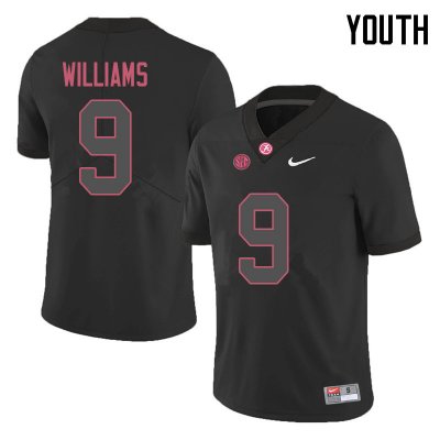 NCAA Youth Alabama Crimson Tide #9 Xavier Williams Stitched College 2018 Nike Authentic Black Football Jersey SC17F50TM